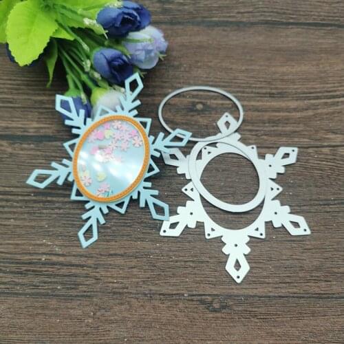 Christmas Snowflake Shaker Flower Cutting Dies Stencils For DIY Scrapbooking Decorative Embossing Handcraft Die Cutting Template