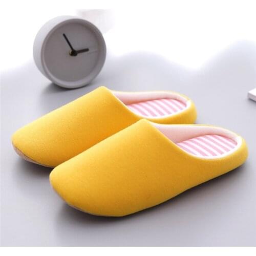 Home Women Cotton Slides For Bedroom Shoes Slippers For Women Shoes Indoor Slippers House Plush Soft Cute Shoes Non-slip Floor
