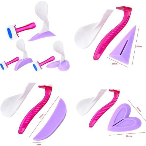 Silicone Shaver Template Women Bikini Dedicated Privates Shaving Stencil Sexy Female Pubic Hair Razor Intimate Shaping Tool