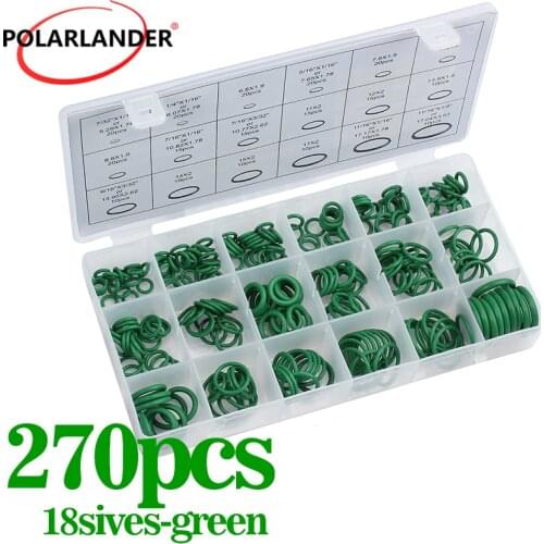 Free Shipping 270pcs O-ring Compressor O-ring Seals Car Styling Seal Gasket Set Rubber Washer Car Air Conditioning