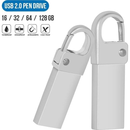 USB metal flash drives 64GB 128GB pen drive 8GB USB 2.0 high speed memory card 32GB USB stick for photography