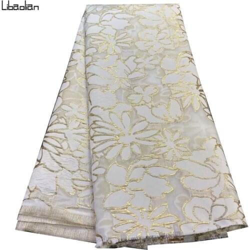 African Jacquard lace fabric High Quality Embroidered Brocade Lace french Tulle Lace Fabric for party dress 5yards/pcs ZJ210-30
