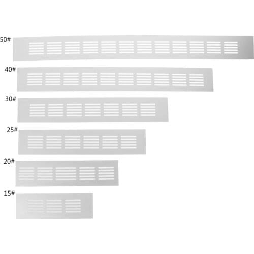15cm, 20cm, 25cm, 30cm, 40cm, 50cm Aluminum Alloy Air Vent Perforated Sheet Web Plate Ventilation Grille