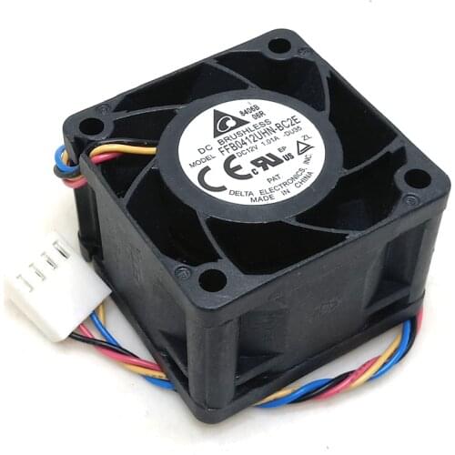 Delta 12V 1.01A 4028 40MM 4CM 40 * 40 * 28 mm 1U 2U server fan Big power Cooling fan FFB0412UHN-BC2E with 4pin