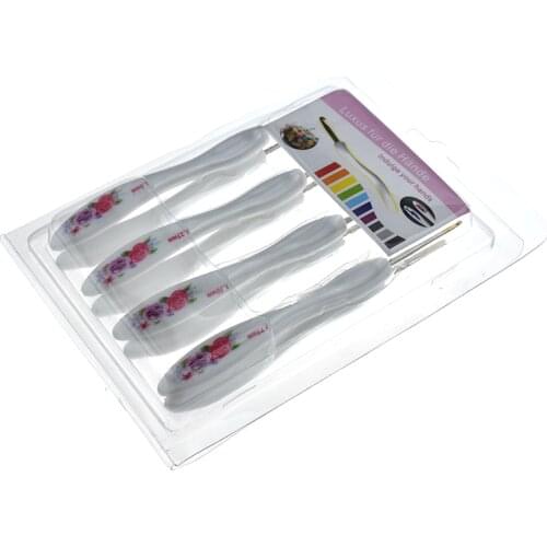 KOKNIT Crochet Hooks 8pcs/set beautiful Chinese style pattern printed from 0.1mm to 2.75 mm Crochet Hooks Knitting Needles
