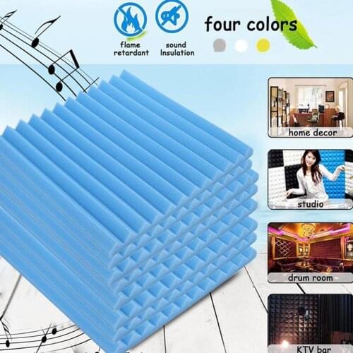 Soundproofing Acoustic Studio Absorbing Wedge Foam Wall x Panels 12" x For Sound 1" 12" Suitable Tiles Studio L6S3