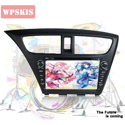 8" HD 1024*600 Octa Core Android 9.0 Car DVD Radio GPS Navigation Player for Honda Civic Hatchback 2013 2014 2015 DVR Multimedia