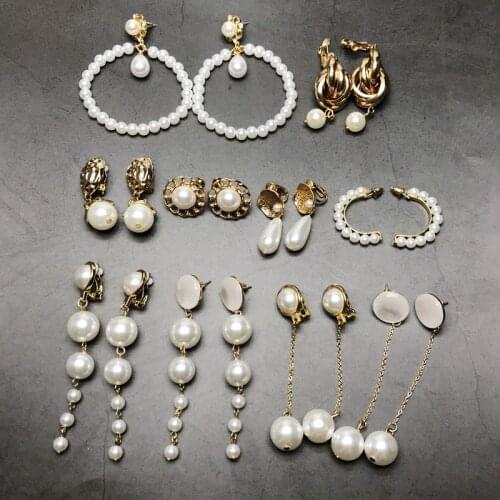 Elegant Imitation Pearl Styles Geometric Sweet Earring For Women