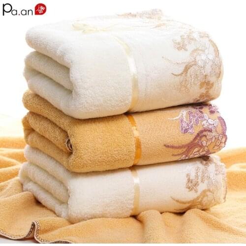 Household Lace Cotton Bath Towel Jacquard Twistless Absorbent Shower Towels 70*140cm Soft and Fluffy Beach Wrap for Female 2021