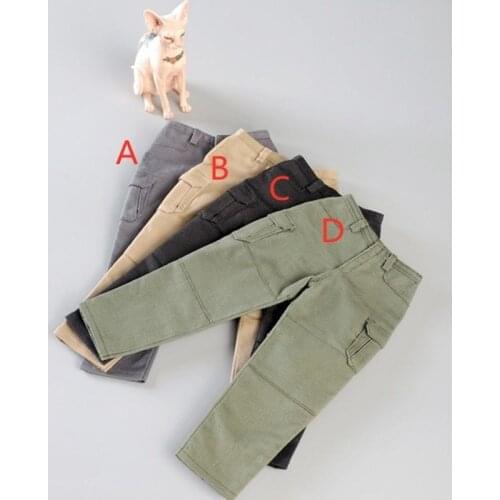 CCTOYS 1/6th CC020 Muscle Strong Male Black Combat Pants Overalls For Usual 12inch Doll Action Accessories