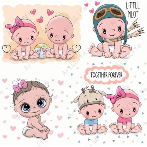 Top Hot New Lovely Cute Little Babies Metal Cutting Dies Stencils for Making Scrapbooking Album Birthday Card Embossing Cut Die