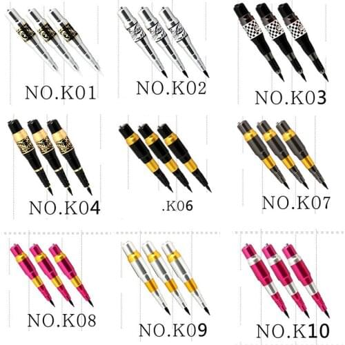 10 pcs Pro Tattoo Makeup Rotary Permanent Lips Machine For Eyebrow Pen with AC adapter