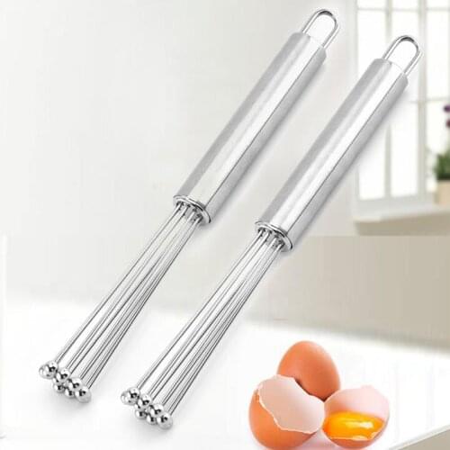 Mini Stainless Whisk Mixer Egg Cream Stirrer Whisk Mixer Egg Kitchen Accessories Cook Blender Egg Beater Drop Shipping