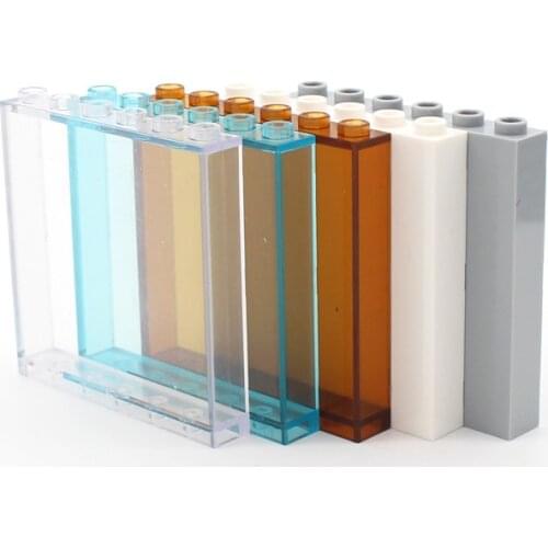 MOC Brick 59349 Panel 1x6x5 Window DIY Enlighten Block Bricks Compatible with Assembles Particles