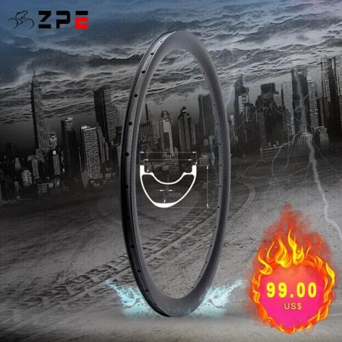 MTB DH Bicycle Rim 30x40mm Asymmetric Carbon Mtb Rims 27.5er Hookless Mountain Bike Tubeless Carbon Rim 24H 28H 32H