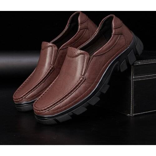 Mens Classic Gentleman Style Formal Banquet Shoes Wedding Business Shoes Soft Bottom Non-slip Breathable Casual Mens Shoes