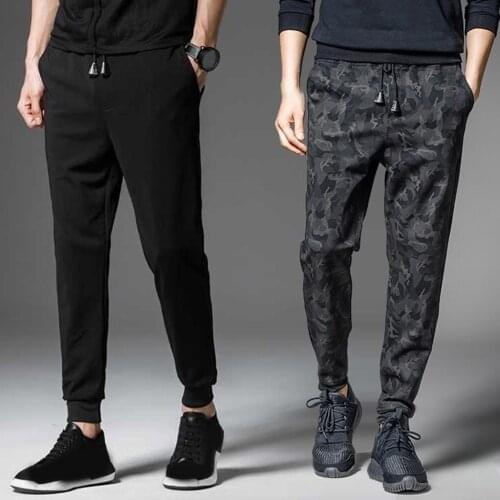 2020 Autumn Men Ankle Tied Jogging Pants Drawstring GYM Training Pant Camouflage Sports Pants Men Running Jogging Sweatpants