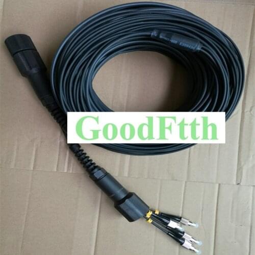 CPRI FTTA Armoured Patch Cord FC-FC UPC SM 4 Cores With Black TPU GoodFtth 10-50m