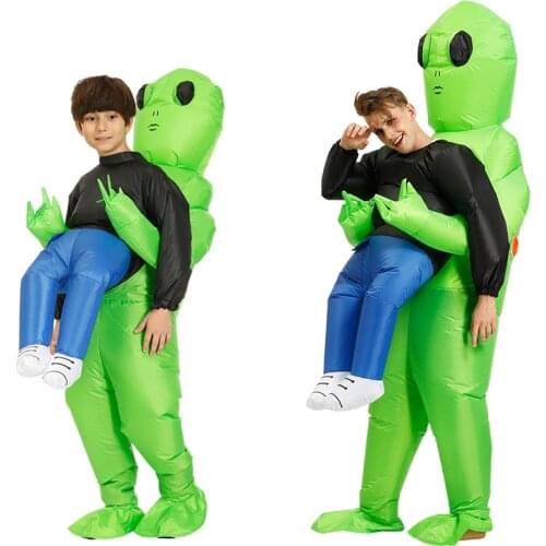 Alien Inflatable Cosplay Costume Funny Party Costume Fancy Dress Suit Halloween Costume Party Propsfor Adult Kids Gifts