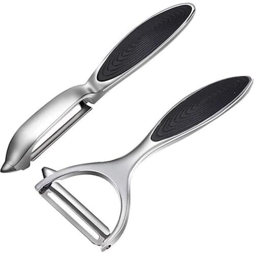 Peelers for kitchen, Fruit, Carrot, Veggie, Potatoes Peeler, Y-Shaped and I-Shaped Stainless Steel Peelers (2PCS)