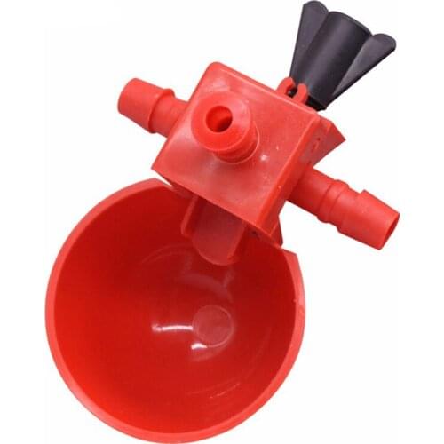 Chicken Waterer Hens Quail Birds Drinking Bowls Water for Chicken Coop Chick Nipple Drinkers Poultry Farm Animal Supplies 10 Set