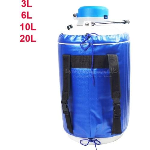 Professional Liquid Nitrogen Container 3L 6L 10L 20L Aviation Aluminum Tank Fit for FS06 Frozen Separator Machine