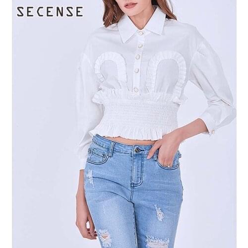 SECENSE Blouses With Sleeves