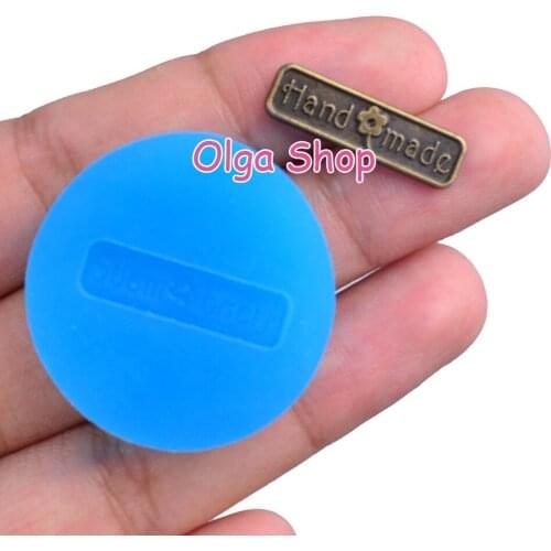 PYL804 21.5mm x 6.1mm Word Sign Silicone Mold Fondant Cake Decoration Candy Resin Clay Earrings Necklace Craft Soap Candle