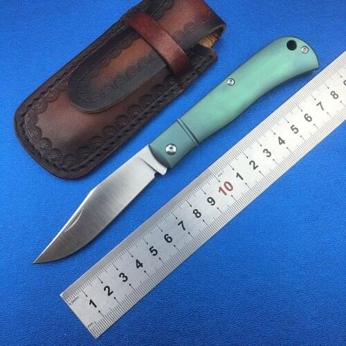 LEMIFSHE HJ28 folding knife S35VN blade titanium handle camping hunting outdoor survival kitchen fruit knives practical EDC tool