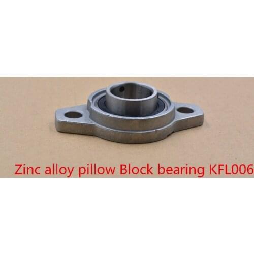 30mm Zinc Alloy Miniature Bearings pedestal KFL006 UCFL006 flange bearings diy cnc parts 1pcs