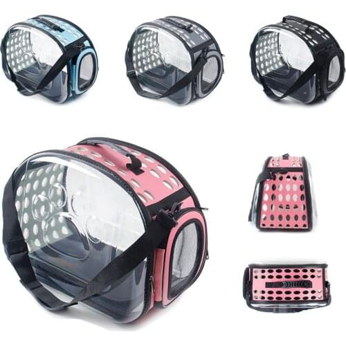Pet Carrier Bags Small Dog Cat Bag Transparent Pet Bag Fashion Pet Out Bag Washable Universal Comfortable and Spacious