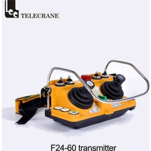 Telecrane F24-60 Industrial Radio Remote Control Transmitter Emitter With Dual Axis Josytick 5 Steps