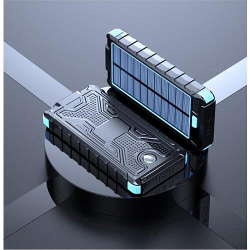 20000mAh Power Bank Portable Double USB Charger Power Bank for Mobile Phone External Charger with Magnetic LED Light