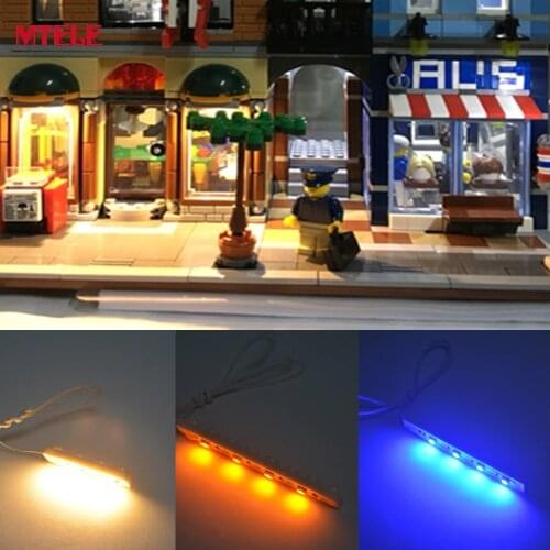 MTELE DIY High Quality 1x4/1x6/1x8 Plate Light Accessories For Building Block Toy LED Lighting Kit With Usb