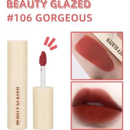 Women Fashion Velvet Matte Liquid Lipstick 2ml Waterproof Lip Gloss Long Lasting Lipstick Red Beauty Lip Tint Lip Mud Cosmetic