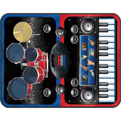 Childrens 2 in 1 Video Game Blanket Musical Instrument Puzzle Piano Drum Set Birthday Gift