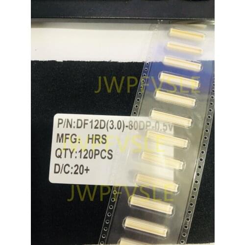 DF12D(3.0)-80DP-0.5V 80 Position Connector Header, Outer Shroud Contacts Surface Mount Gold