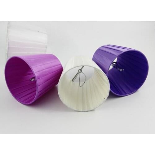 DIA 12cm/ 4.21inch Mini Lampshades,Off White Color/Light Pruple Color/Cool White Color/Purple Color,Clip On