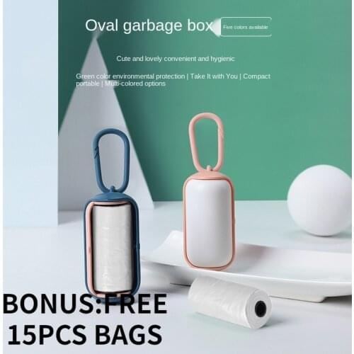 Pet Waste Bag Dispenser +15bags For Dog Waste Bag Holder Waste Carrier Pet Supply Accessory Dog Cat Small Tools Poop Bag Holder