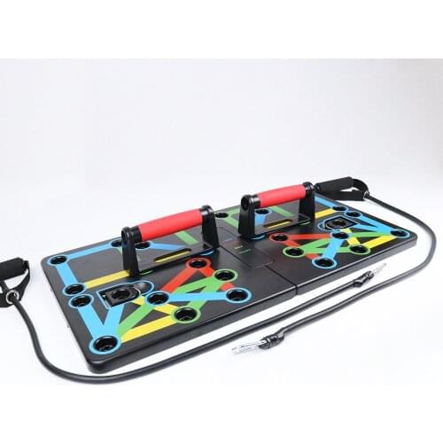 Home Gym Folding Large Board 17 Exercise Methods Portable Push-up Support Frame Gym Equipment