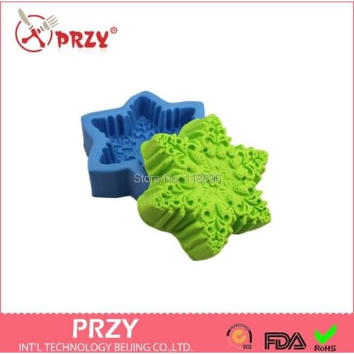 Sell hot wholesale Christmas flower petals/resin snow mold/handicraft mold /fondant Cake decoration