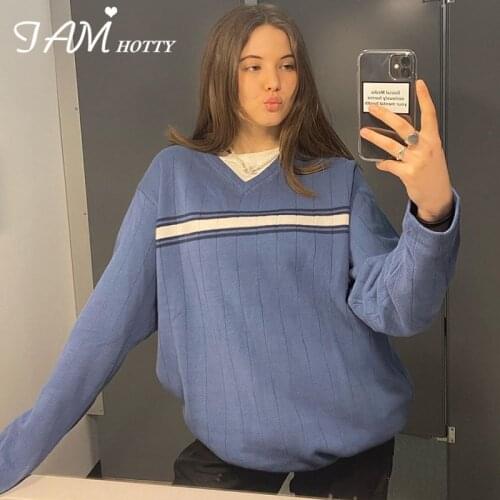 Iamhotty Women's V-Neck Pullovers