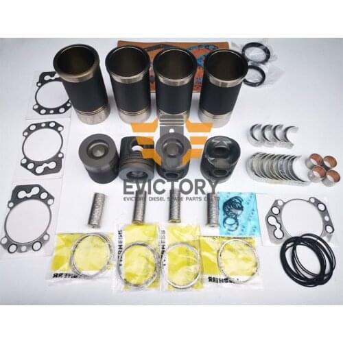 For Liebherr D924TI D924T D924 TI E overhaul rebuild kit piston ring cylinder liner gasket bearing