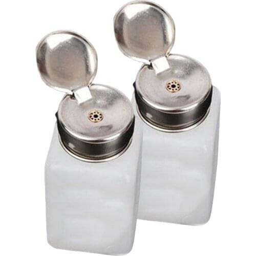 2pc 200ml Liquid Push Alcohol Dispenser Solder Flux Bottle Cleaner Welding Flux Anti-Reflux Saves Liquids For Repair Operations