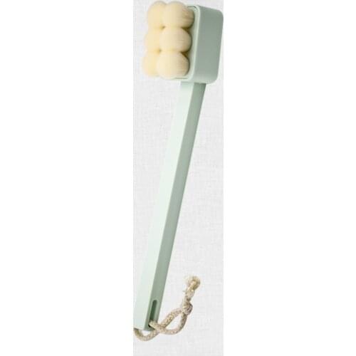 Bathing Brush Shower Soft Scrubber Shower Detachable Long Handle Exfoliating Massage Scrubber
