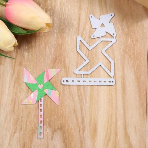 Cute Windmill Embossing Scrapbooking Metal Cutting Dies For Album Decorative DIY Cards and Card Making Embossing Craft 2021 New