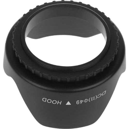 2021 New 49mm Screwed Flower Petal Sunshade Lens Hood for nikon DSLR Camera