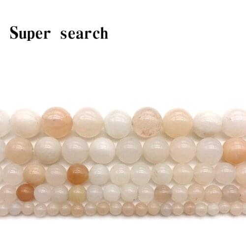 New Arrival Orange Light pink Aventurine Jades Gem Beads 15" Strand4 6 8 10 12mm Pick Size For Jewelry Making Bracelet