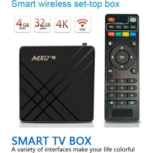 Smart TV BOX Smart Network Set-top Box MX Android 9.0 Amlogic S905 MXQ+S Pro 4K HD 2.4G WIFI MX+TV BOX WiFi