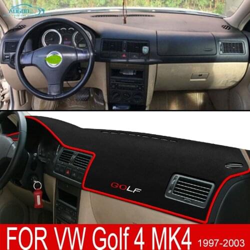 Anti-Slip Mat Dashboard Cover Pad Sunshade Carpet Dashmat Accessories For Volkswagen VW Golf 4 MK4 1997~2003 1998 2000 2001 2002